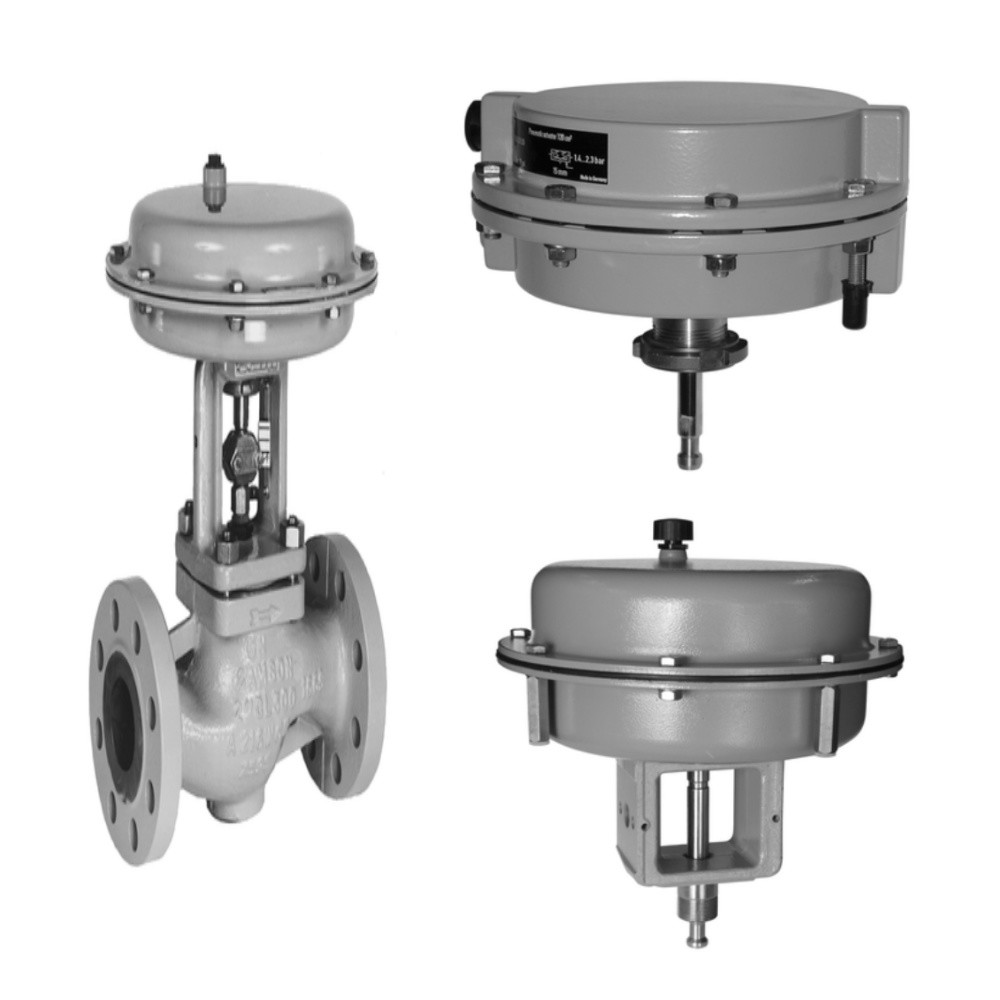 Samson 3241 van cầu và 3271 máy điều khiển khí nén, được trang bị thiết ...