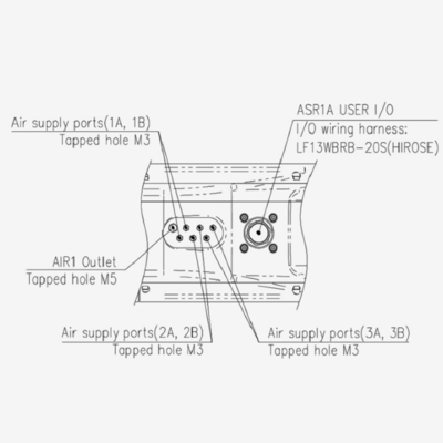 Cánh tay robot hàn 6 trục Hyundai HH7 với máy hàn và đèn khò