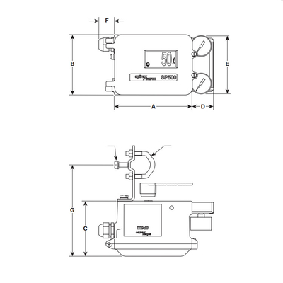 Bộ định vị van Spirax Sarco EP500 Bộ định vị khí nén điện thông minh