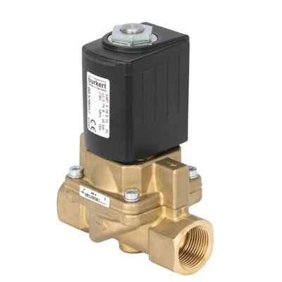 Burket Solenoid Valve 6407 Servo Hỗ trợ van piston 2/2 chiều