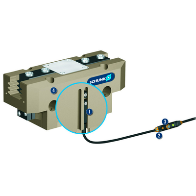 Schunk Công tắc từ điện tử MMS 22 cho máy gắp rô bốt công nghiệp và máy gắp tay