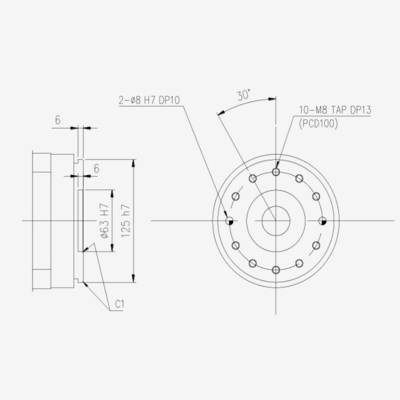 6 trục Hyundai Đóng gói Robot công nghiệp Cánh tay HH050 Hàn với Gripper