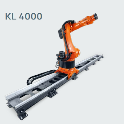 KUKA KR600 R2830 Robot công nghiệp 6 trục Robot hàn / đóng pallet KL4000 Đường ray