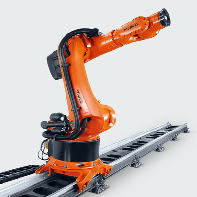 KUKA KR600 R2830 Robot công nghiệp 6 trục Robot hàn / đóng pallet KL4000 Đường ray
