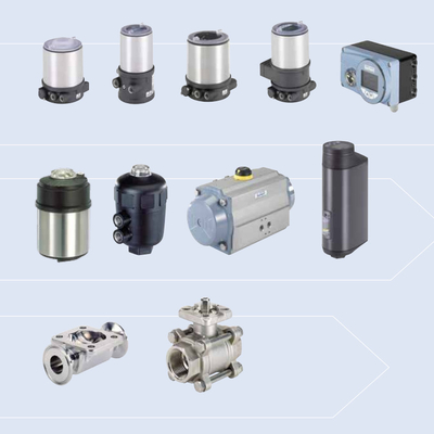 Bộ truyền động khí nén Burkert Loại 3004 Máy quay điện 20 đến 100Nm