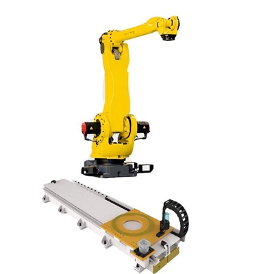 Robot Palletizing 5 trục Fanuc M-410iB / 140H với đường ray robot GBS