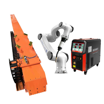 Hans E5 Robot hàn 6 trục với hệ thống đèn pin và đường ray cho giải pháp hàn Mig Mag Tig