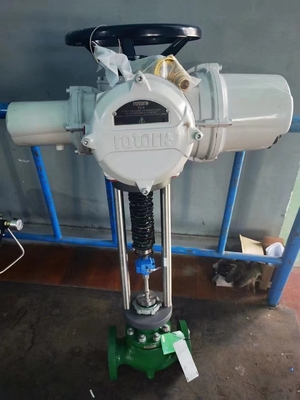 Thiết bị truyền động điện ROTORK IQ với hộp số IW IB IS cho van điều khiển điện Fisher EWT