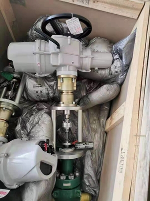 Thiết bị truyền động điện ROTORK IQ với hộp số IW IB IS cho van điều khiển điện Fisher EWT