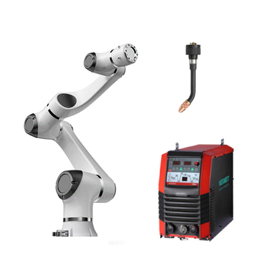 Grey Hansrobot 6 Axis Cobot hàn Elfin05 Cộng tác Cánh tay rô bốt với Bộ kẹp rô bốt Onrobot
