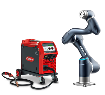 Cánh tay robot Doosan Tải trọng 20kg Cobot H2017 với Máy tự động hàn hồ quang Robot Tig MiG