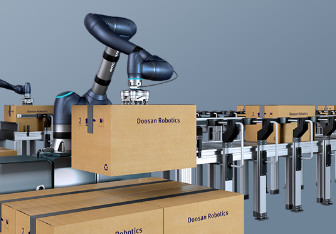 Cánh tay rô-bốt Doosan Cobot A0912 với Bộ kẹp rô-bốt Onrobot dành cho rô-bốt xếp hàng và lắp ráp