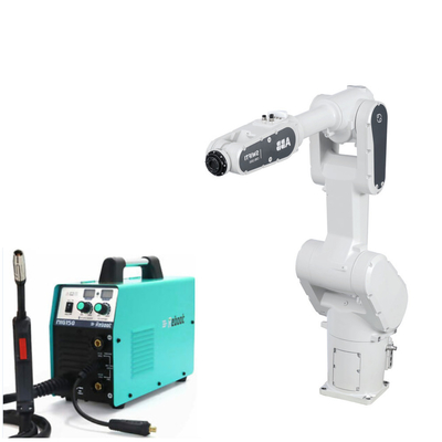 Cánh tay rô-bốt ABB hợp tác đa năng CRB1300 6 trục với máy hàn Mig Megmeet