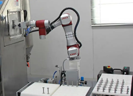 JAKA Zu 7 Cánh tay rô-bốt hợp tác Cobot 6 trục với Bộ kẹp điện SMC Loại 2 ngón tay LEHZ