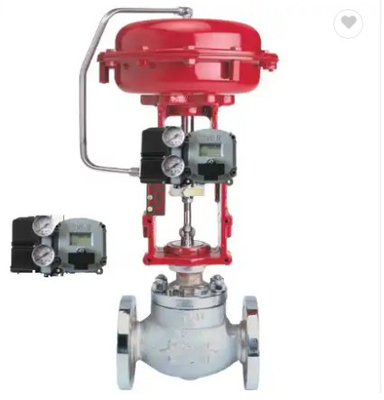 Van cổng đơn dòng Masoneilan 21000 màu đỏ cho bộ định vị van SVI3