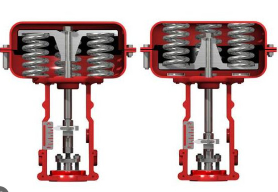 Van cổng đơn dòng Masoneilan 21000 màu đỏ cho bộ định vị van SVI3