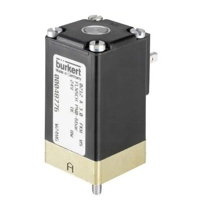 Van điện từ bằng đồng thau Burkert chạy 3/2 chịu áp suất cao 6524 cho các ứng dụng khí nén