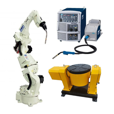 robot hàn mig mag FD-B4S 7 trục với máy hàn robot P400 cho giải pháp hàn OTC