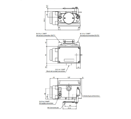 Van điều khiển trung quốc bằng khí nén azbil Bộ định vị van thông minh SVX 1000 và bộ điều chỉnh bộ lọc Fisher 67CFR
