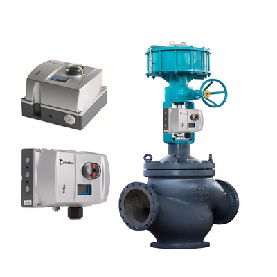 Van điều khiển Trung Quốc với Bộ định vị khí nén DN900 Bộ định vị và truyền động van Neles
