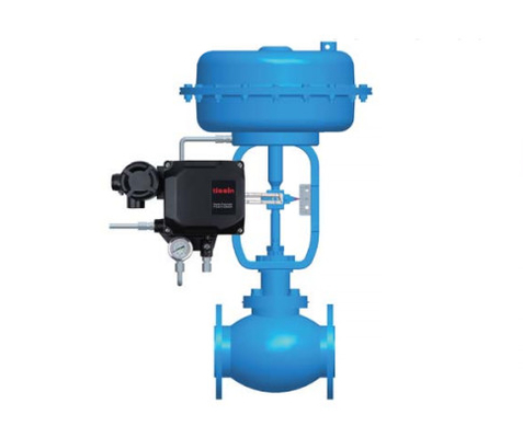 Bộ định vị Tissin TS600R E-P với van điều khiển Chuan Yi của Trung Quốc và van giảm áp Fisher 67CFR