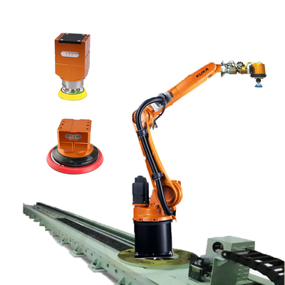 Cánh tay robot công nghiệp 6 trục KR 8 R1620 với máy chà nhám và bộ theo dõi tuyến tính