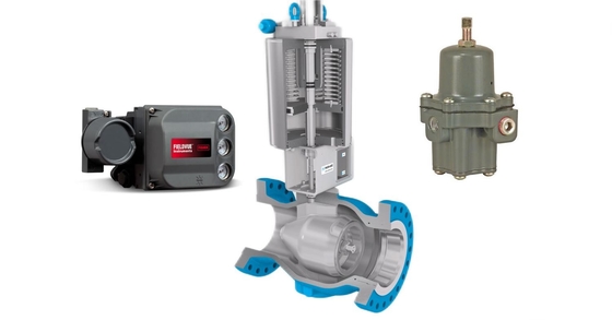 Van HIPPS Mokveld với bộ định vị Samson3701 và van giảm áp bộ lọc KOSO PRF300