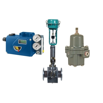 Van điều khiển lưu lượng với bộ điều chỉnh bộ lọc Fisher 67CFR và bộ định vị van Foxboro SRD991