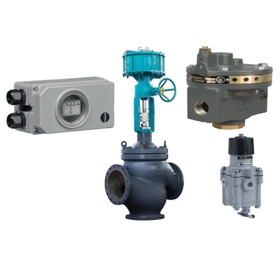 Van điều khiển lưu lượng Bộ định vị van Samson 3730-3 với Bộ điều chỉnh bộ lọc Fisher 2625 và Masoneilan 78-40
