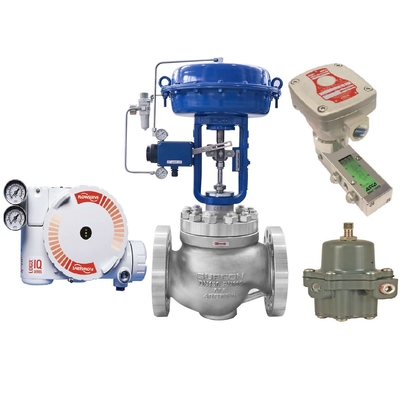 Van điều khiển lưu lượng với Bộ định vị van Flowserve 3200MD Van điện từ ASCO Bộ điều chỉnh bộ lọc 67CFR