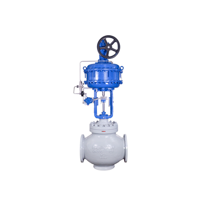 Van điều khiển lưu lượng với Bộ định vị van Flowserve 3200MD Van điện từ ASCO 551 Bộ điều chỉnh bộ lọc 67CFR