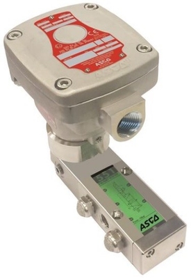 Bộ định vị van Flowserve 3200MD với van điều khiển lưu lượng và van điện từ ASCO 551 Bộ điều chỉnh bộ lọc 67CFR