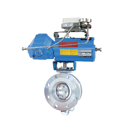 Van bướm với bộ truyền động Neles B1CU17/55L và bộ định vị van KOSO EPA800