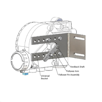 Van cầu Wuzhong với bộ định vị van Flowserve 3200MD Bộ điều chỉnh bộ lọc Fisher 67CFR