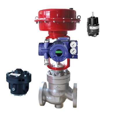 Van điều khiển thương hiệu Trung Quốc với Bộ định vị van FOXBORO SRD960 Fairchild 4500ABP Booster và Model 24 Snap Acting Rela