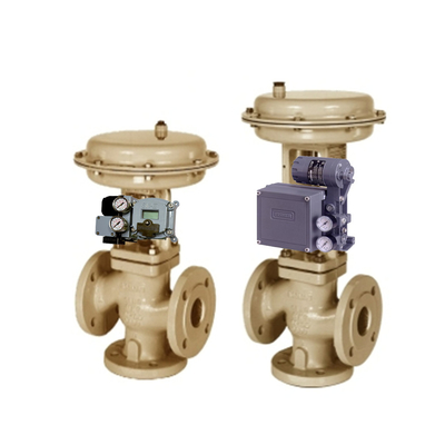 Samson Quả cầu điều khiển Van 3241với Thiết bị truyền động khí nén 3277 và Bộ định vị van Masoneilan SVI2 21113111 4708 quy định