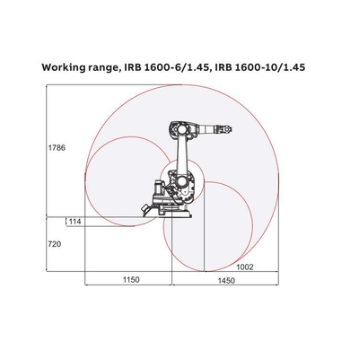 ABB Robotic Arm 6 Axis IRB 1600-10/1.45 Với CNGBS Robot Gripper cho Robot xử lý tự động