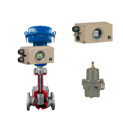 Ventil điều khiển ống dồn sóng với Samson Electropneumatic 3730-3 Positioner và Fisher 67CFR Filter Regulator