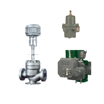 Van điều khiển hiệu suất cao với Fisher 3720 Định vị điện khí và Fisher 67CFR bộ điều chỉnh bộ lọc