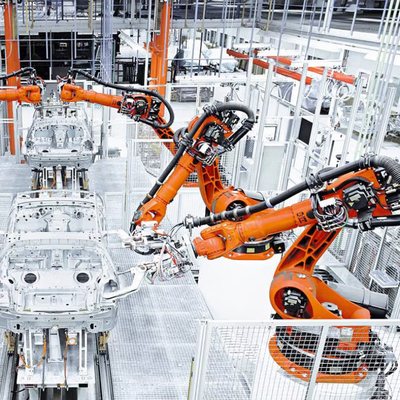 KUKA KR 240 R3330 Máy robot bọc thép với đường ray hướng dẫn tuyến tính CNGBS như tải cơ khí tự động 240kg Robot Arm