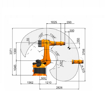 KUKA KR 360 R2830 Robotic Arm Payload 360kg Với Dòng lắp ráp CNGBS Để lắp ráp động cơ như máy chọn và đặt