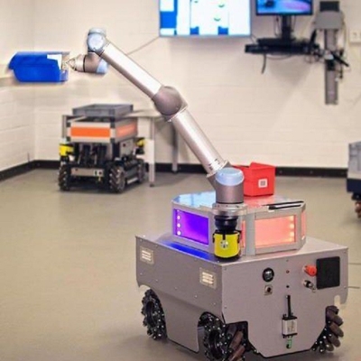 Robot cộng tác UR 16e với tải trọng 16kg với ly hút chân không của Máy thao tác như Cobot