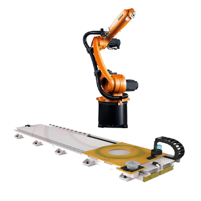 Kuka Robot công nghiệp 6 trục KR 8 R1620 Với đường sắt hướng dẫn robot CNGBS cho tự động hóa xử lý