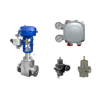 Pneumatic Control Valve với Masoneilan SVi1000 Digital Valve Positioner và Fisher 67CFR Filter Regulator