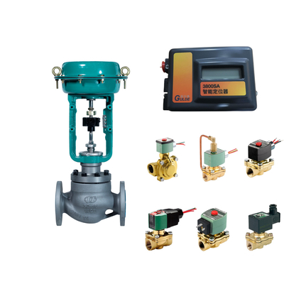 Van điều khiển với Fisher 3800 như Positioner và ASCO Series 210 Solenoid Valves