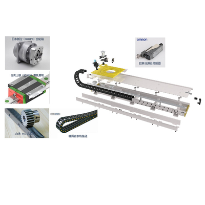 Đường sắt robot với tải trọng 2500kg và 3200mm với robot ABB và các robot khác làm đường sắt hướng dẫn