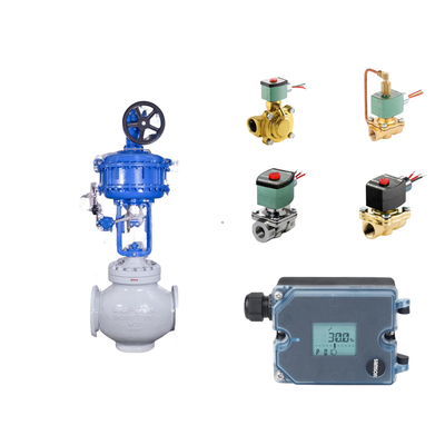 Pneumatic kiểm soát van với Samson 3725 Electropneumatic Positioner và ASCO van điện tử
