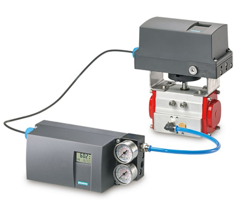 Bộ định vị khí nén điện tử vỏ nhôm SIPART PS2 của Siemens cho van điều khiển lưu lượng