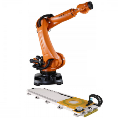 KUKA KR 210 R2700 Chọn và đặt robot công nghiệp với CNGBS hướng dẫn tuyến tính cho lắp ráp động cơ