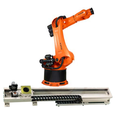 Kuka 6 trục xử lý cánh tay robot KR 240 R3330 Với đường ray hướng dẫn robot CNGBS cho robot xử lý
